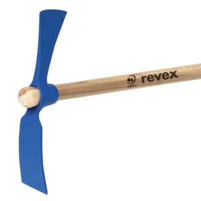 Pioche à hache oeil rond manche en bois - 2,5kg - Gedimat