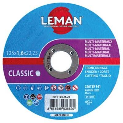 Disque tronçonnage multi-matériaux - 125x1.6x22.23mm - Gedimat - LEMAN