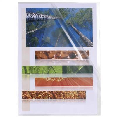 Paquet de 10 Pochettes coins A4 PP 0,12 mm Transparent lisse