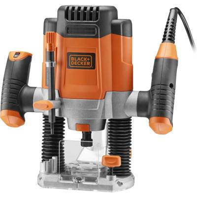 Défonceuse filaire 1200W - BLACK+DECKER - avec 13 accessoires - KW1200EKA-QS - BLACK + DECKER