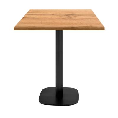 Mange-debout snack pied noir 70x70cm chene armor - intérieur - RestooTab