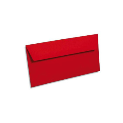 Lot de 20 Enveloppes 120g 110x220 rouge groseille