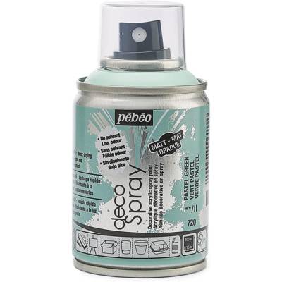 Aérosol 100 ml Peinture opaque permanente faible odeur VERT PASTEL - PÉBÉO