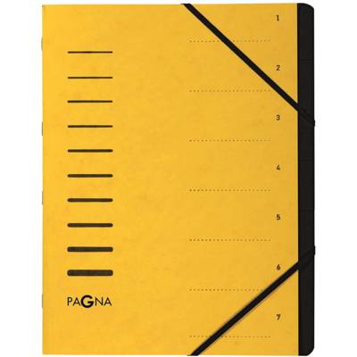 Trieur "Sorting File", 7 compartiments, jaune