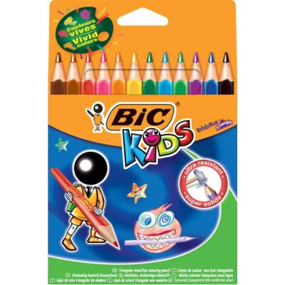 Etui carton de 12 crayons de couleur ECO KIDS EVOLUTION TRIANGLE 12 Couleurs