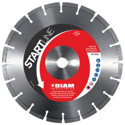 Disque diamant laser coupe béton Ø125 mm - Gedimat - DIAM INDUSTRIES
