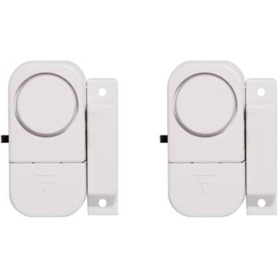 Lot de 2 mini-alarmes SANS FILS 120db pour portes et fenêtres on-off