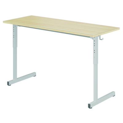 Table GANGE HR plateau ép.21 mm stratifié chant bois piètement époxy