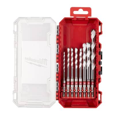 Coffret 8 forets multimatériaux 6 pans SHOCKWAVE 4 à 12 mm - MILWAUKEE - 4932493871