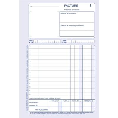 Manifold FACTURES 210 x 140 mm 50 feuillets Dupli