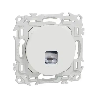 Lot de 108 prises odace RJ45 Cat6 STP grade 2TV min à grade 3TV - blanc craie - SCHNEIDER - S920476P - Schneider Electric