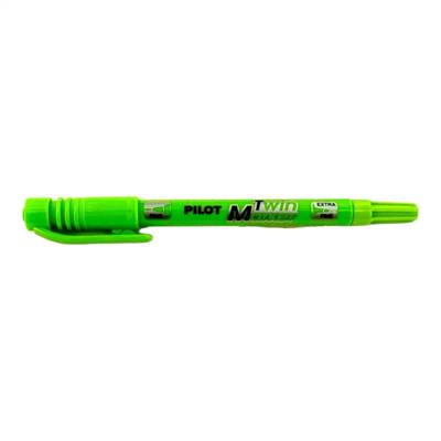 Marqueur 2 en 1 Pilot Twin Marker Vert Fluo