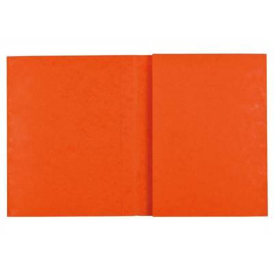 Protège Cahier "Ecolier" 18 x 22 cm Carte Lustrée 2 grands Rabats Orange