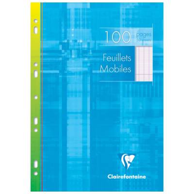 Etui Carton 100 Pages 50 Feuillets mobiles A4 Grands Carreaux séyès 90g