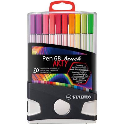 Etui ColorParade de 20 feutres pinceau Pen 68 brush ARTY - STABILO