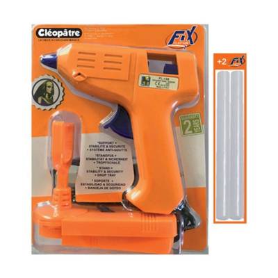 Pistolet à colle Cléo'GUN FIX avec 2 Recharges de Colle