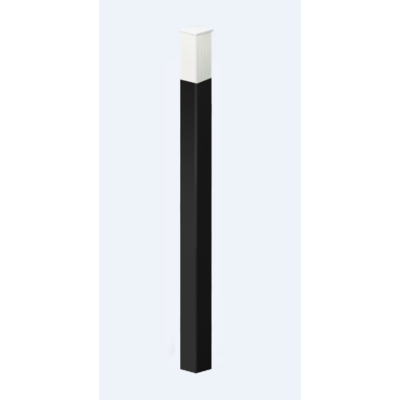 Potelet Citizen PMR tête diamant blanche  □ 8 cm - Poteau de ville coloris variable