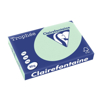 Ramette 500 Feuilles Papier 80g A3 420x297 mm Certifié FSC VERT - Clairefontaine