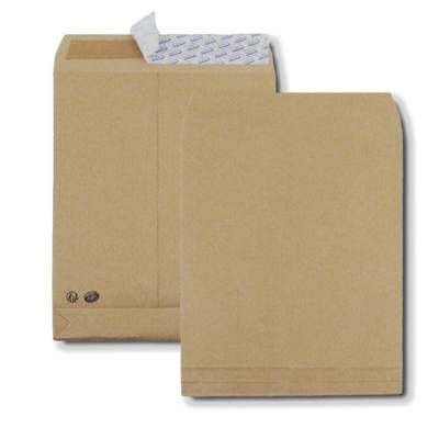 Paquet de 50 Pochettes à soufflet C4 229 x 324 mm 120g soufflet 30 mm Marron - GPV