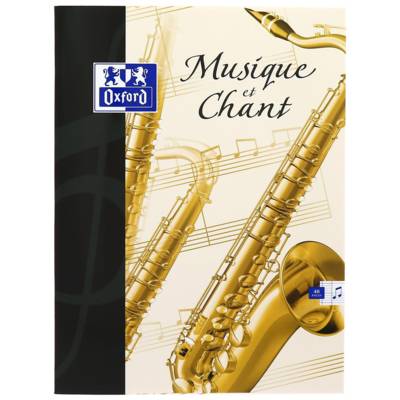 Cahier de musique 24 x 32 cm portée / séyès 48 p 90g