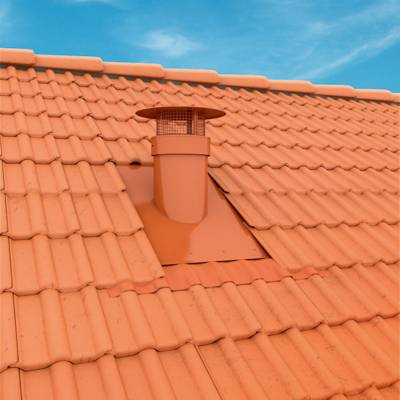 Sortie de toit Ventelia Ø 160 mm POUJOULAT - 15-25°- tuile - 08025580/8 - Maxoutil