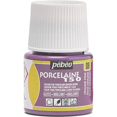 Flacon 45 ml Peinture P150 porcelaine Coloris ROSE OPALIN - PÉBÉO