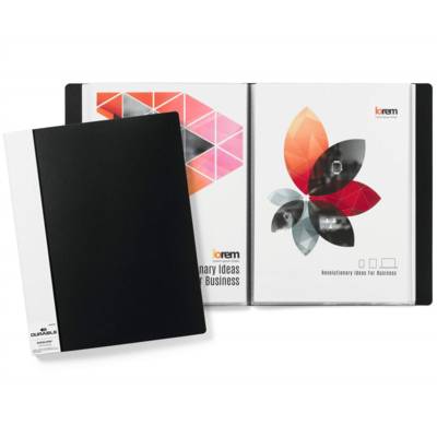 Protege-documents DURALOOK® 50 Pochettes Dos de 30mm Noir