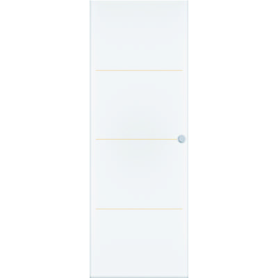 Porte coulissante alvéolaire TERCERA gravée à peindre - 204 x 73 cm - tire - Gedimat