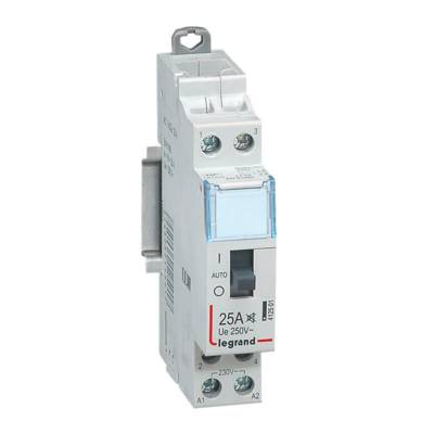 Contacteur pour tarif heures creuses bipolaire 1 module 230V 25A - Gedimat - LEGRAND