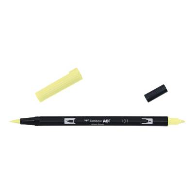 Feutre à dessin double pointe ABT Dual Brush Pen 131 jaune citron - TOMBOW