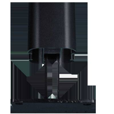 Platine en T inversé pour poteau Master Evoluclos gris texturé - 110x110mm - Gedimat