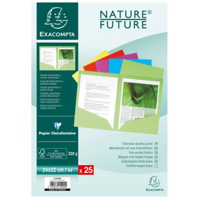 Pack de 25 Chemises Double poche ROCK'S 220g A4 Assorties