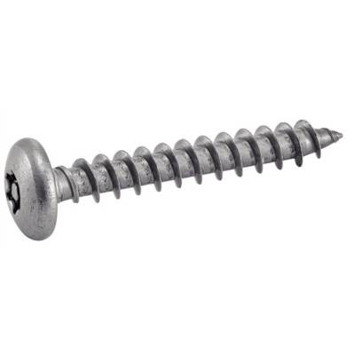 Vis à bois cylindrique 6 lobes inviolable ACTON inox A2 pour penture - 6x30 mm - boite de 100 - 628136X30 - Maxoutil