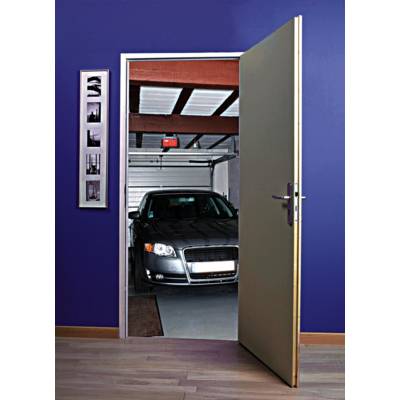 Bloc-porte stable isolant climat C à peindre Hui. 66x54mm - 204 x 83 cm - gauche poussant - Gedimat - JELD WEN