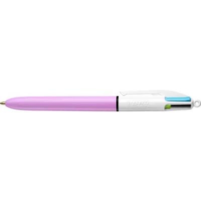 Stylo à bille rétractable 4 Colours Fun Lilas/blanc
