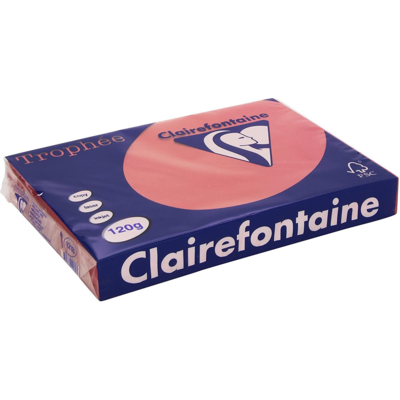 Trophée Ramette 250 Feuilles Papier 120g A4 210x297 mm Certifié FSC Rouge groseille - Clairefontaine
