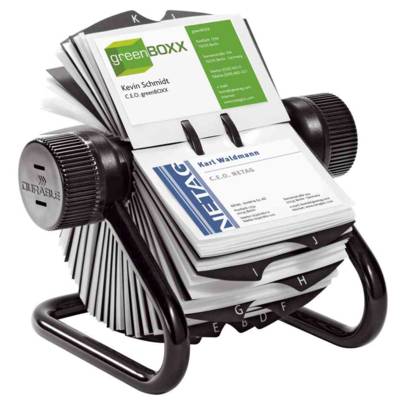 Fichier Rotatif Visifix Répertoire pour 400 Cartes de Visite avec Index
