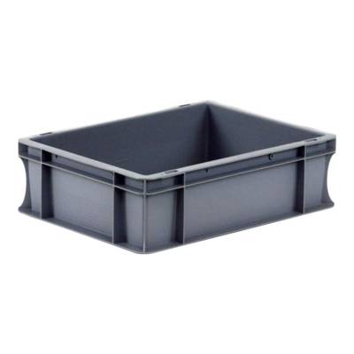 Bac palettisable norme Europe - 400 x 300 x 120 mm - 9 litres - gris acier - NOVAP - 5101841 - Maxoutil