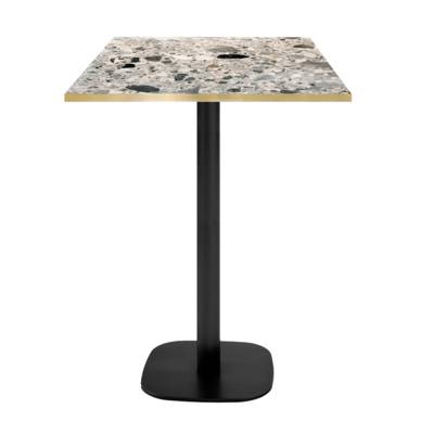 Mange-debout pied noir 60x60cm cepp chants laiton - intérieur - RestooTab