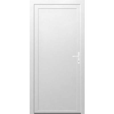 Porte de service PVC DAKAR blanc dormant 60 mm - 215 x 90 cm - Gedimat - EUROPEN