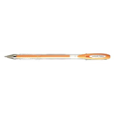 Roller encre gel Signo UM120AC pointe moyenne 0,7mm Orange Pastel - Uni-Ball