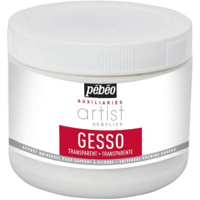 Pot 500ml Apprêt Universel ARTIST ACRYL GESSO Transparent - PÉBÉO