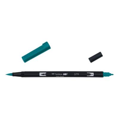 Feutre Dessin Double Pointe ABT Dual Brush Pen 379 vert jade - TOMBOW