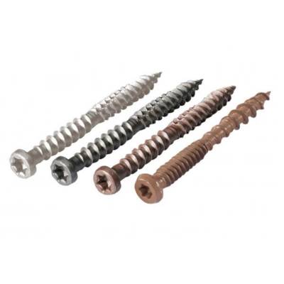 Vis spéciale composite inox A2 5x50mm brun clair - Gedimat - SILVADEC