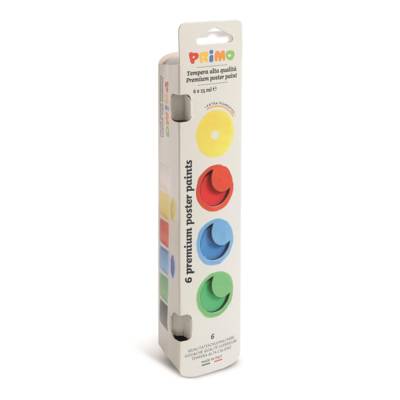 Gouache de qualité  supérieure, en pot,  6 couleurs. 25 ml