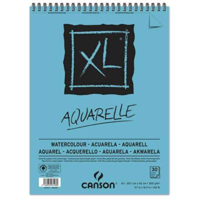 Bloc spiralé petit côté XL Aquarelle A3 300 g Grain Fin - CANSON