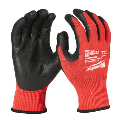 Gants anti-coupure enduction nitrile - Niveau 3/C - Taille 7/S - 144 paires - MILWAUKEE - 4932479717 - Maxoutil