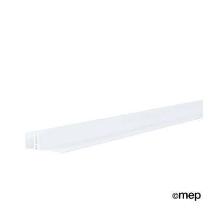 Fond commun pour bardage PVC ISOCEL - 20 x 53 mm L.3 m - blanc - Gedimat - MEP