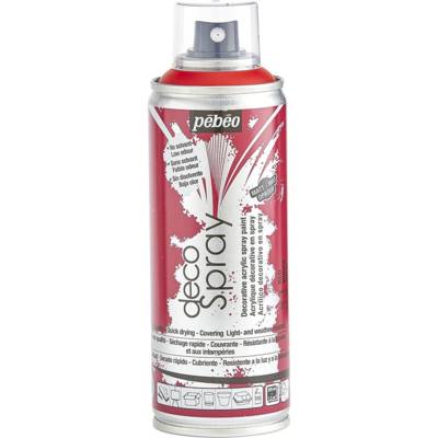 Aérosol 200ml Peinture DécoSpray ROUGE - PÉBÉO