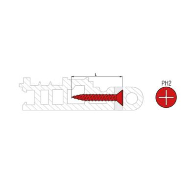 Boîte 1000 Vis PVC PLAST tête fraisée blanche SCELL-IT - 4.2 x 20 mm - PH2 - PVCPW42020 - Maxoutil